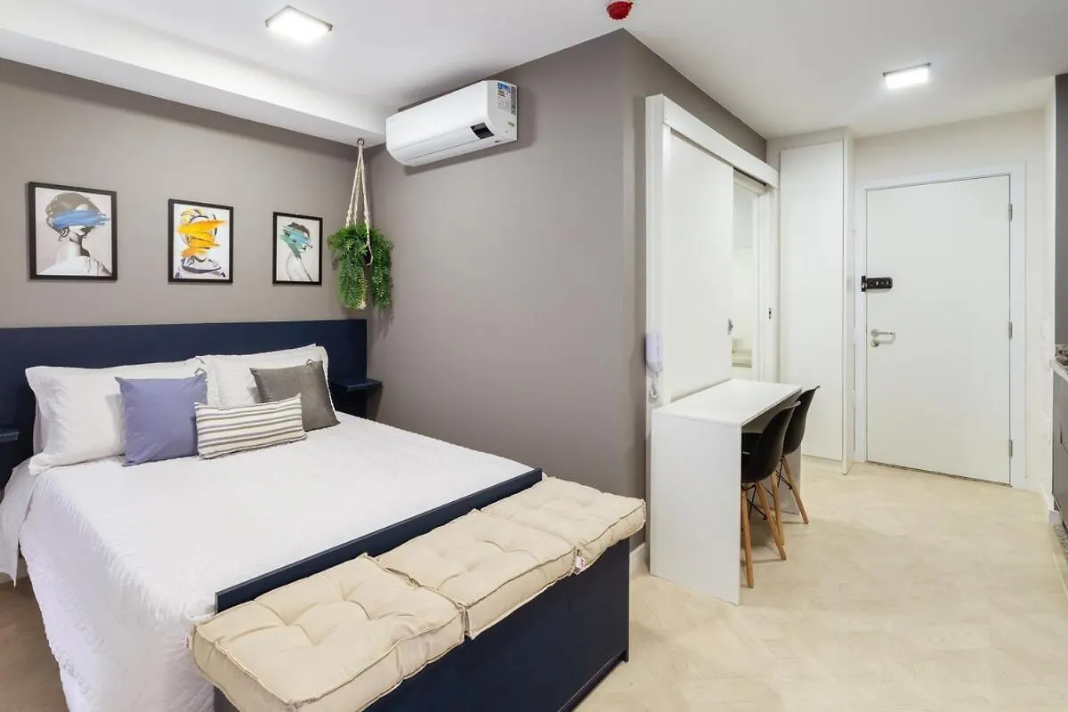 Lägenhet Blue Elegance 1 - Apartamento Aconchegante Na Bela Vista São Paulo Brasilien