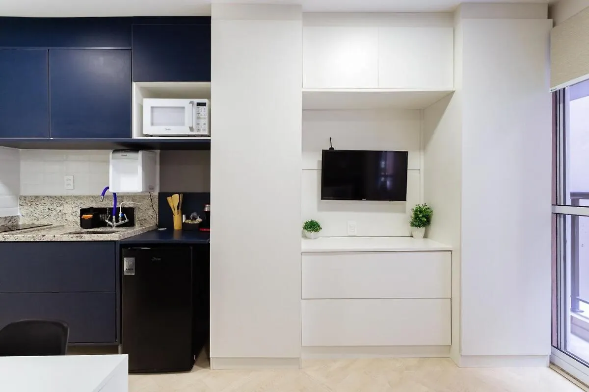 Lägenhet Blue Elegance 1 - Apartamento Aconchegante Na Bela Vista São Paulo Brasilien