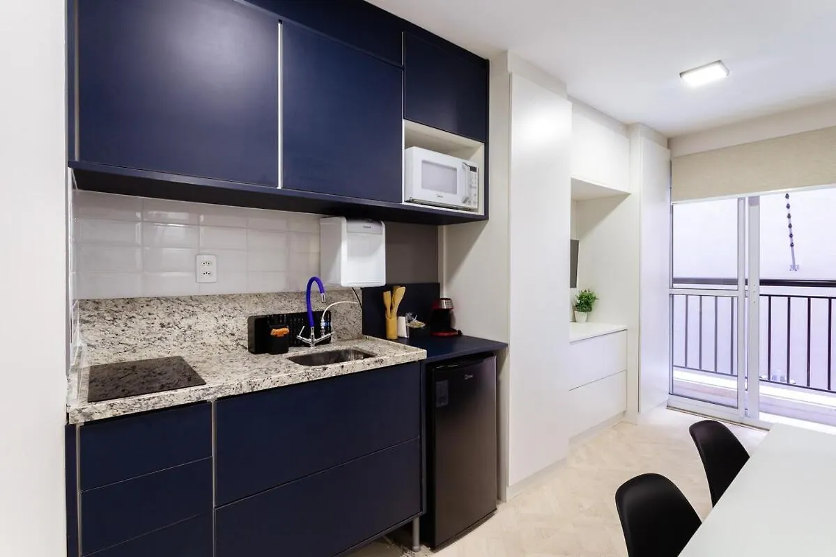 Blue Elegance 1 - Apartamento Aconchegante Na Bela Vista São Paulo Lägenhet
