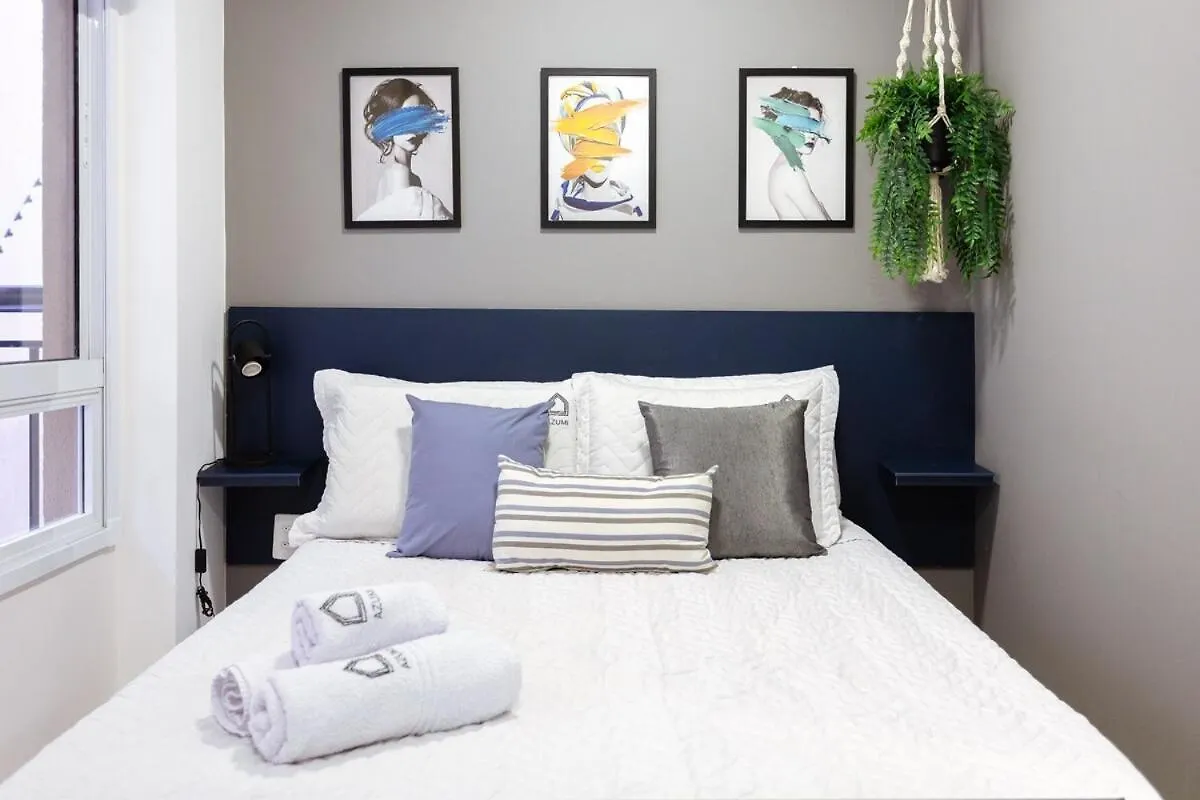 Lägenhet Blue Elegance 1 - Apartamento Aconchegante Na Bela Vista São Paulo