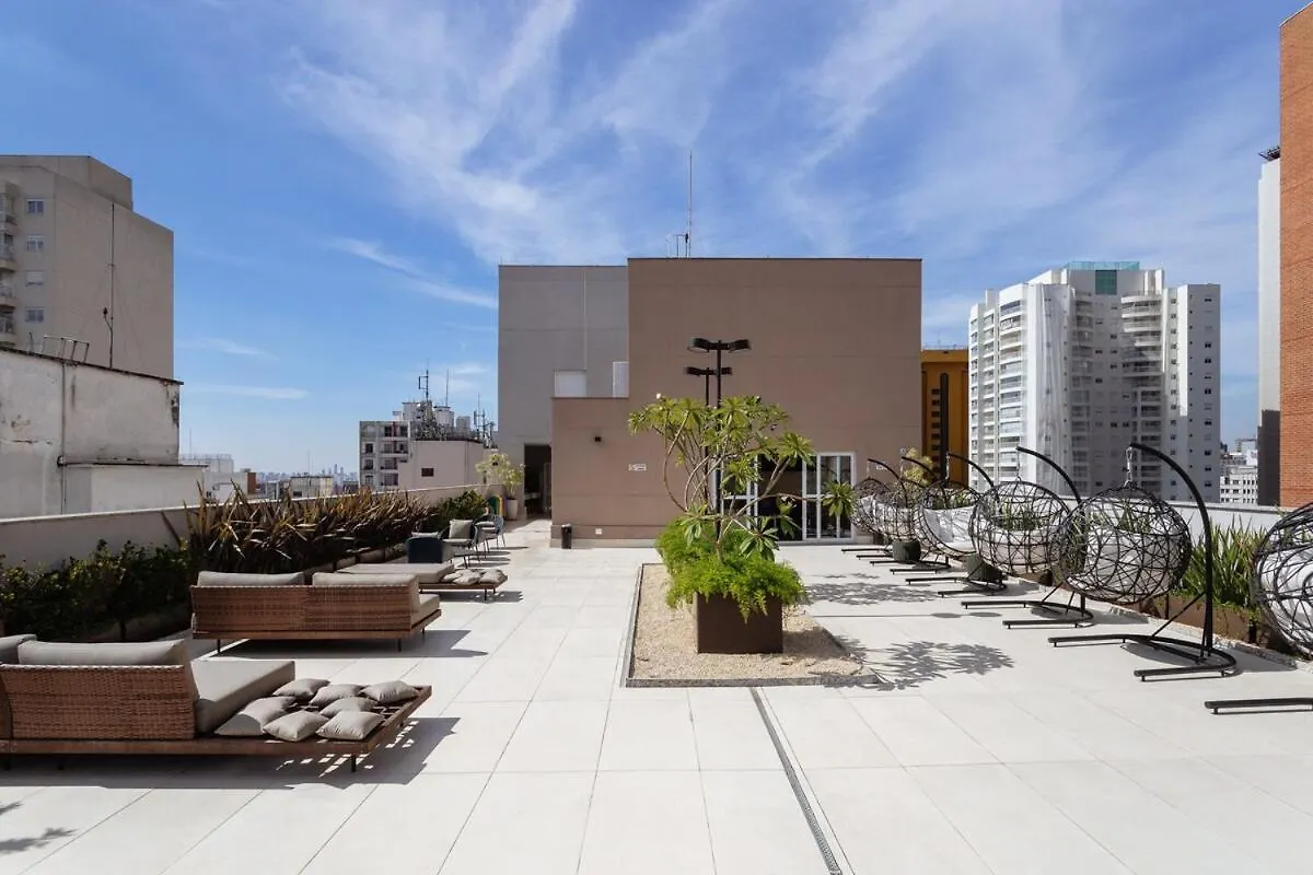 Lägenhet Blue Elegance 1 - Apartamento Aconchegante Na Bela Vista São Paulo
